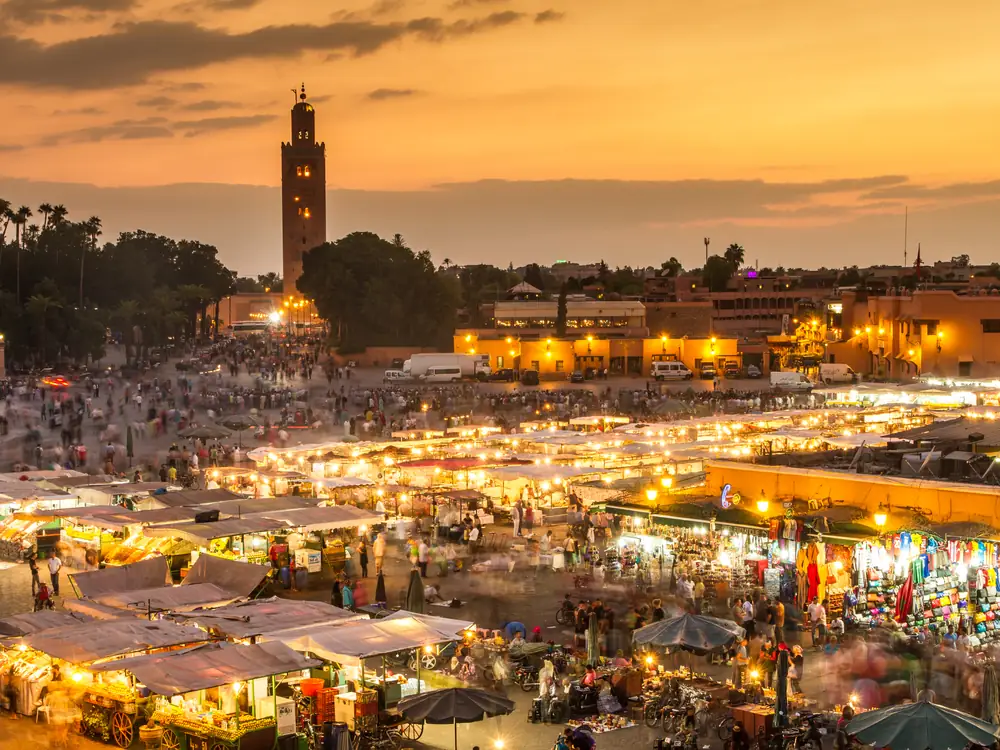 Plaza Jemaa el Fna de noche